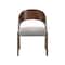 Armen Living Polly Mid-Century Gray Upholstered Dining Chairs in Walnut Finish, PK2 LCPLSIGRWA - alternate 3